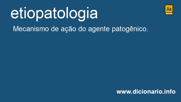 Significado de etiopatologia