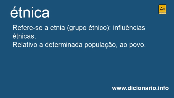 Significado de tnicas