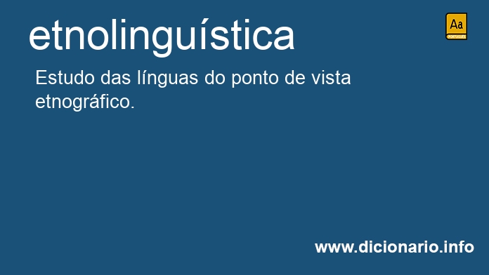 Significado de etnolingustica