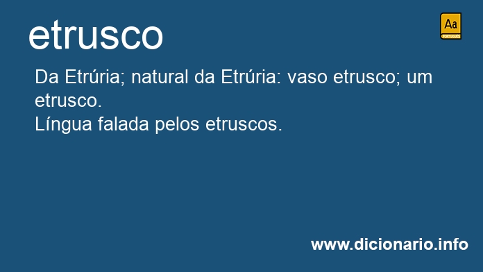 Significado de etrusco