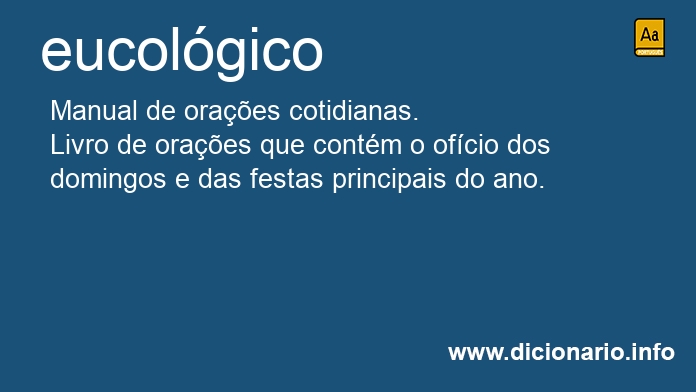 Significado de eucolgico