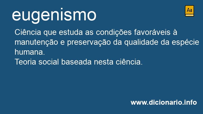 Significado de eugenismo
