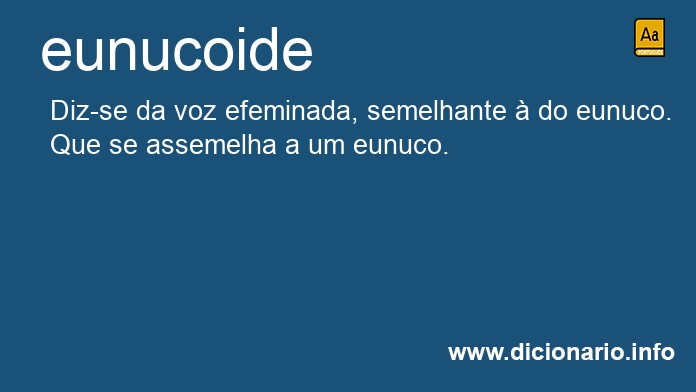Significado de eunucoide