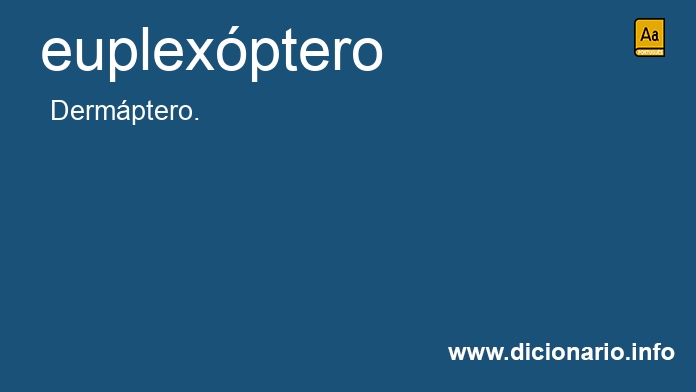 Significado de euplexptero