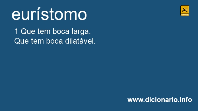 Significado de eurstomo