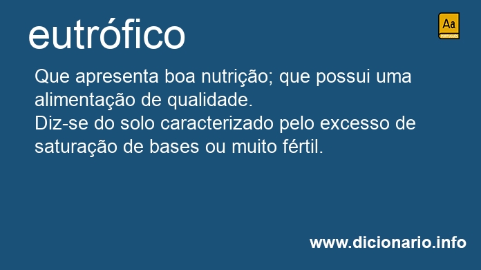 Significado de eutrfico