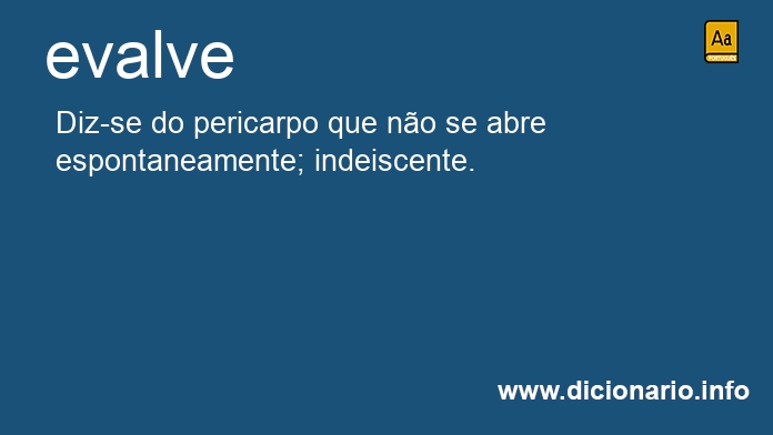 Significado de evalve