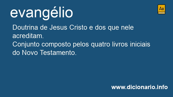 Significado de evanglio