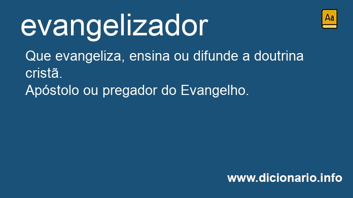 Significado de evangelizador