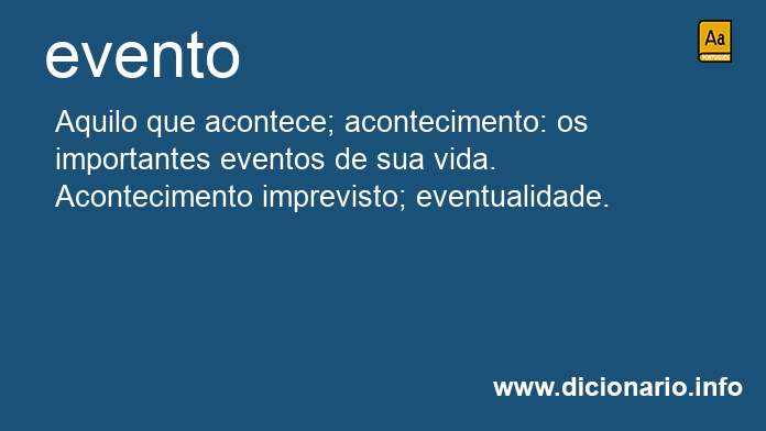 Significado de eventos