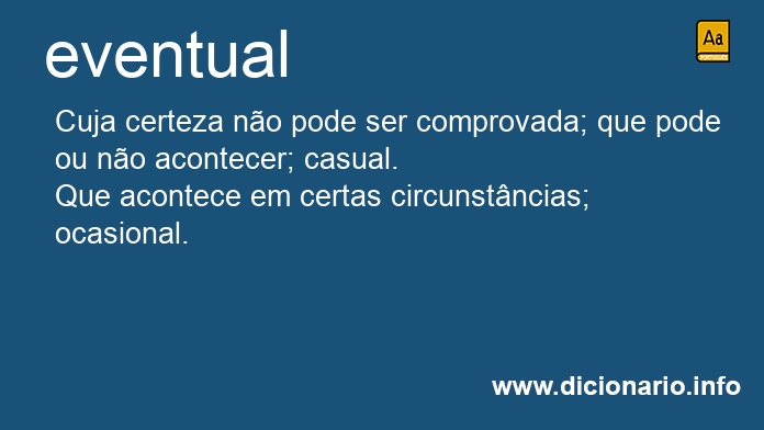 Significado de eventuais