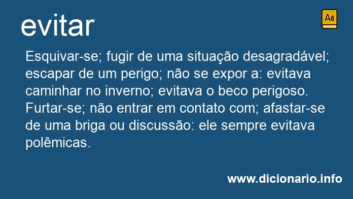 Significado de evitar