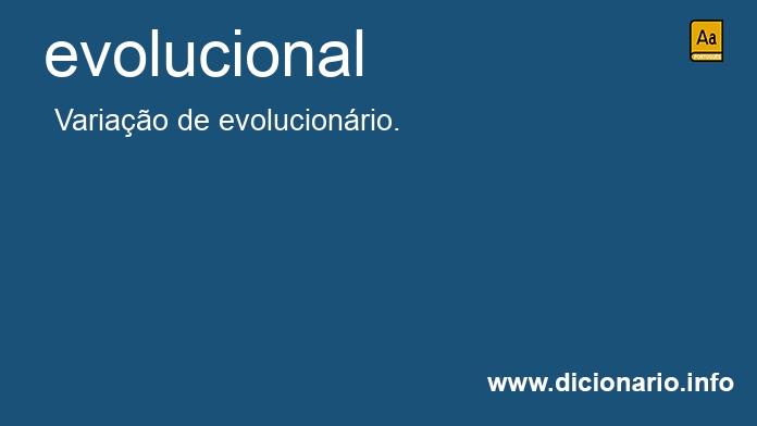 Significado de evolucional