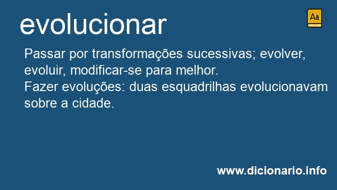 Significado de evolucionar