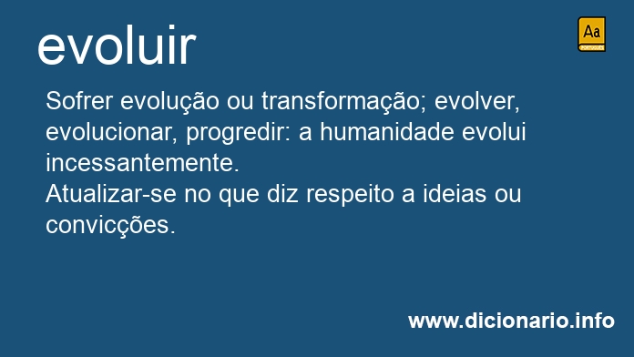 Significado de evolui