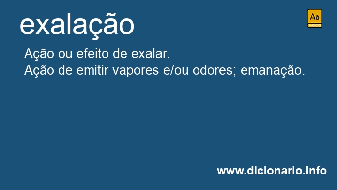 Significado de exalao