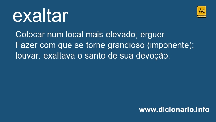 Significado de exalto