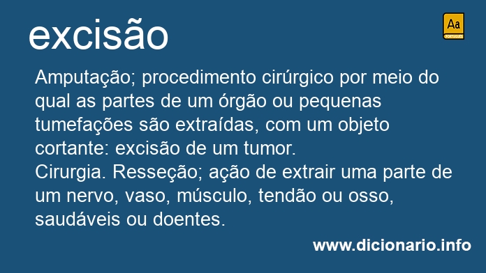 Significado de exciso