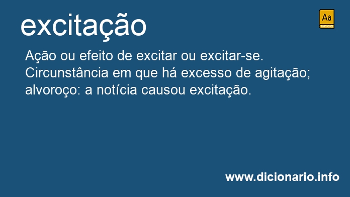 Significado de excitao