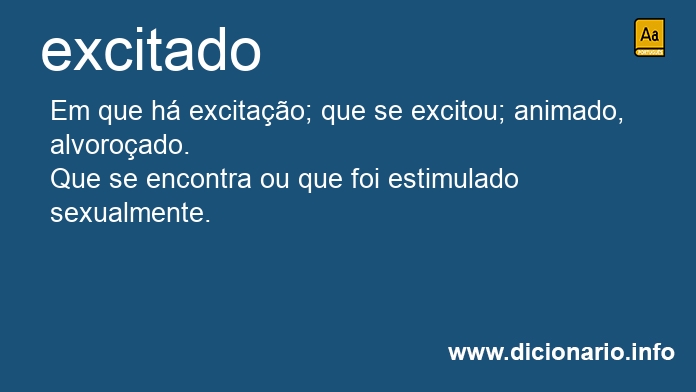 Significado de excitada