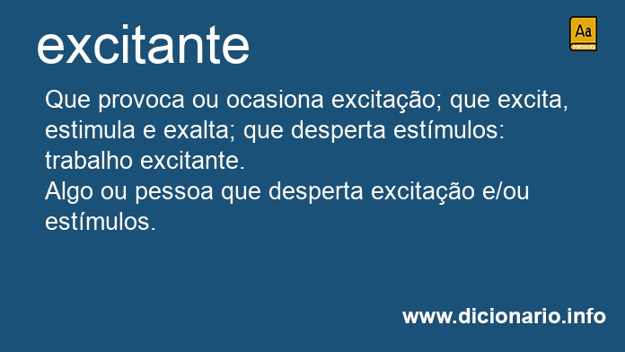 Significado de excitante