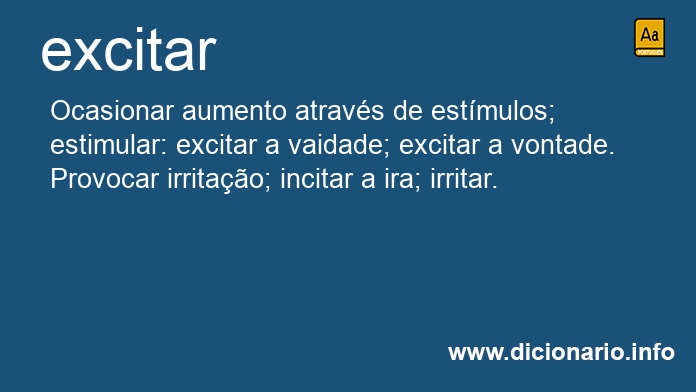 Significado de excitar