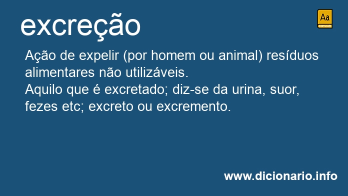 Significado de excreo