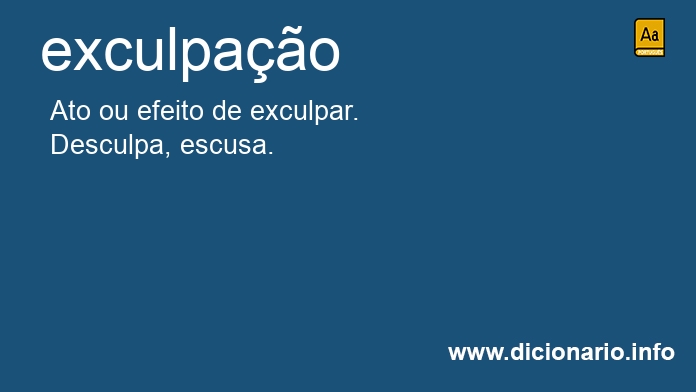 Significado de exculpao