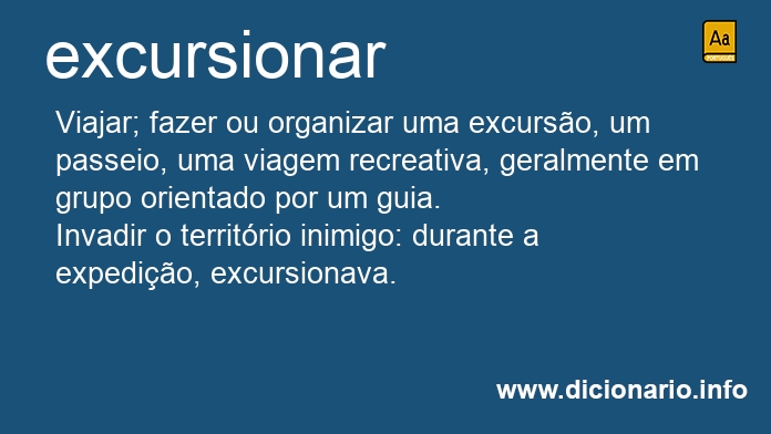 Significado de excursiona