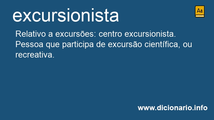 Significado de excursionistas