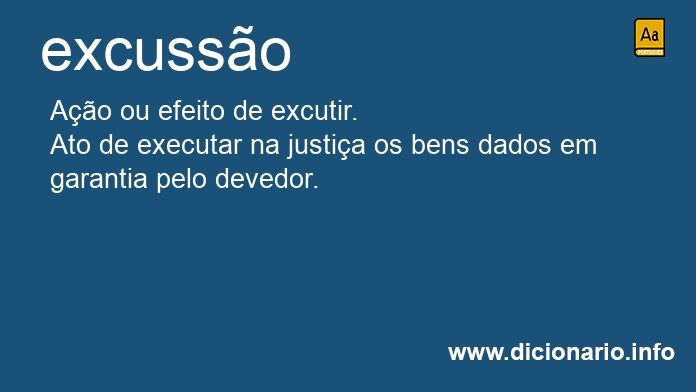 Significado de excusso