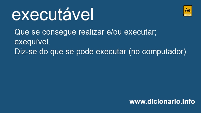 Significado de executvel