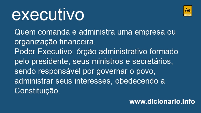 Significado de executivo