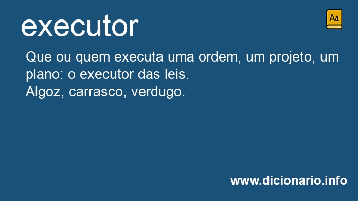 Significado de executor