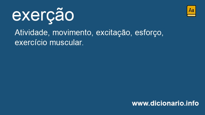 Significado de exero