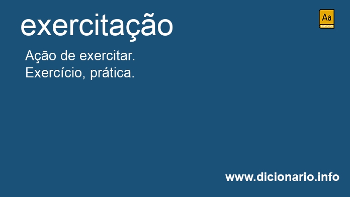 Significado de exercitaes