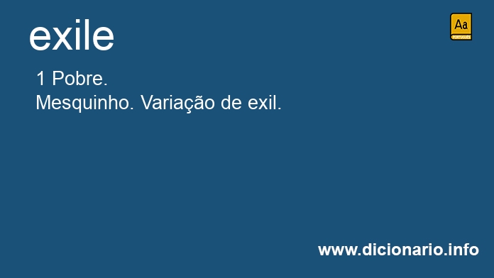 Significado de exile