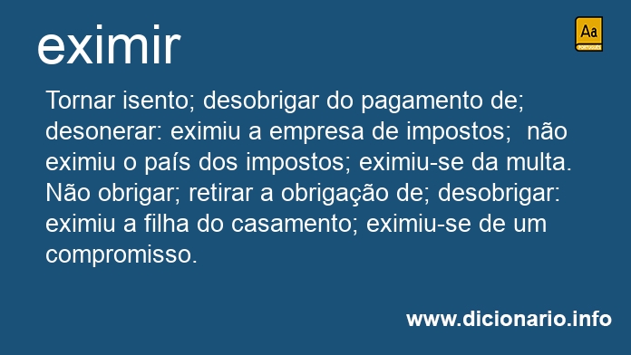 Significado de eximes