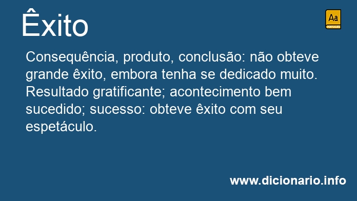 Significado de xito