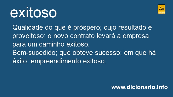 Significado de exitosos