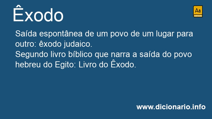 Significado de xodo