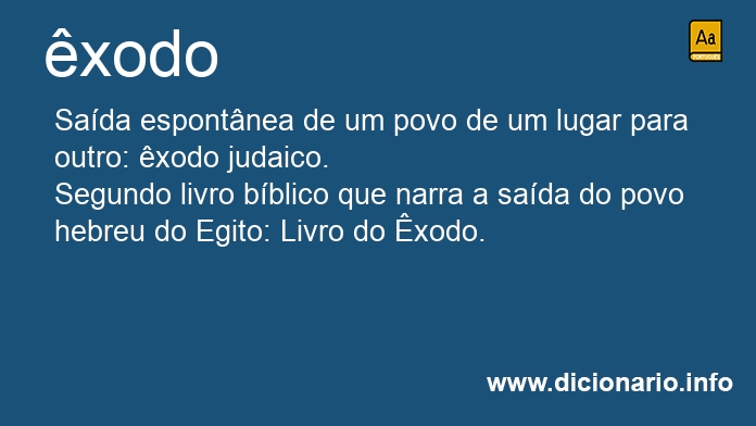 Significado de xodos