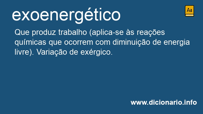 Significado de exoenergtico