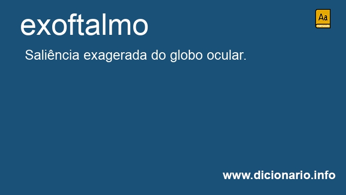 Significado de exoftalma