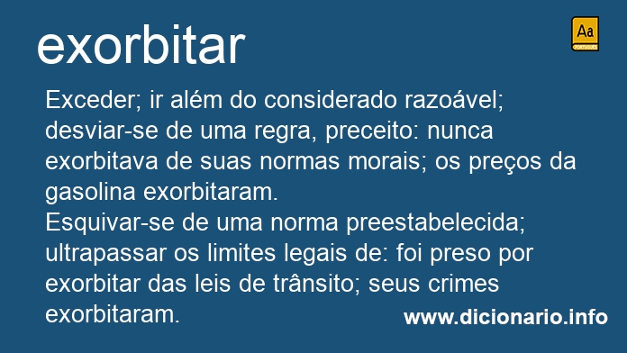 Significado de exorbiteis