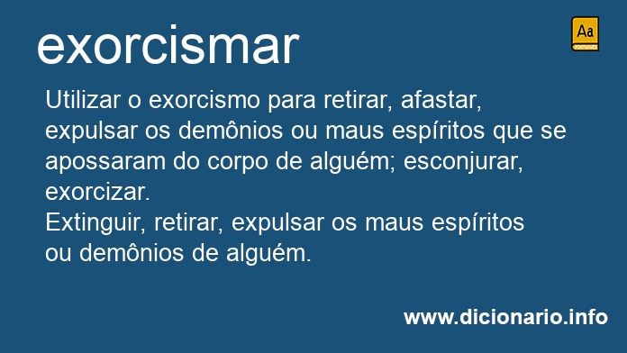 Significado de exorcisma