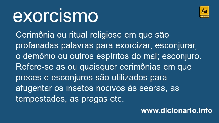 Significado de exorcismo