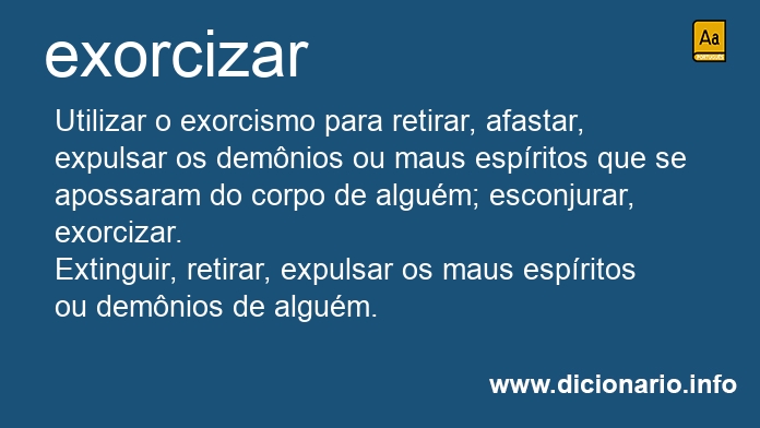 Significado de exorcizai