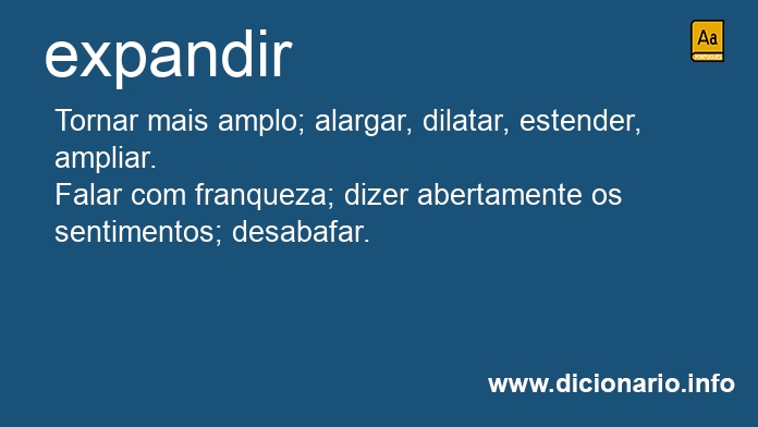 Significado de expanda