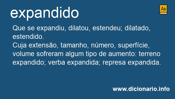 Significado de expandido